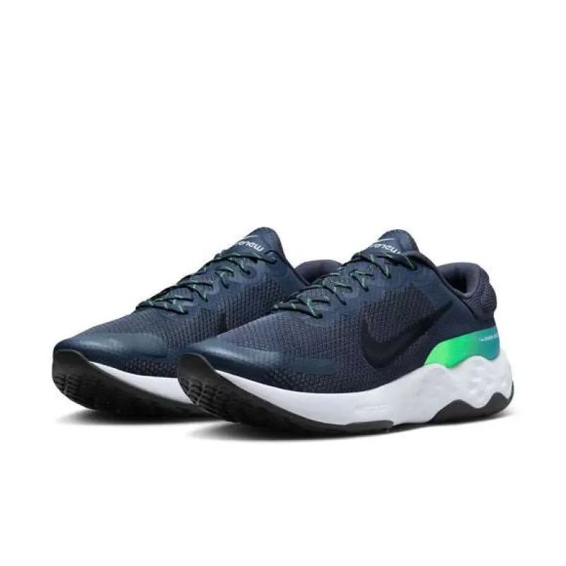 TÊNIS NIKE RENEW RIDE 3 - Azul marinho e verde