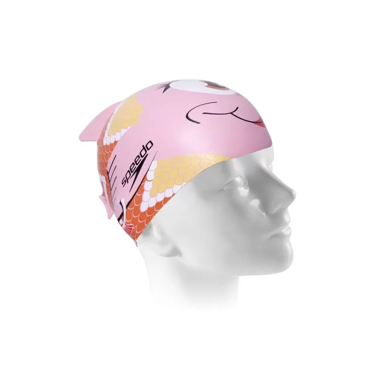 TOUCA DE NATAÇÃO INFANTIL DE SILICONE FISH CAP SPEEDO - Coral