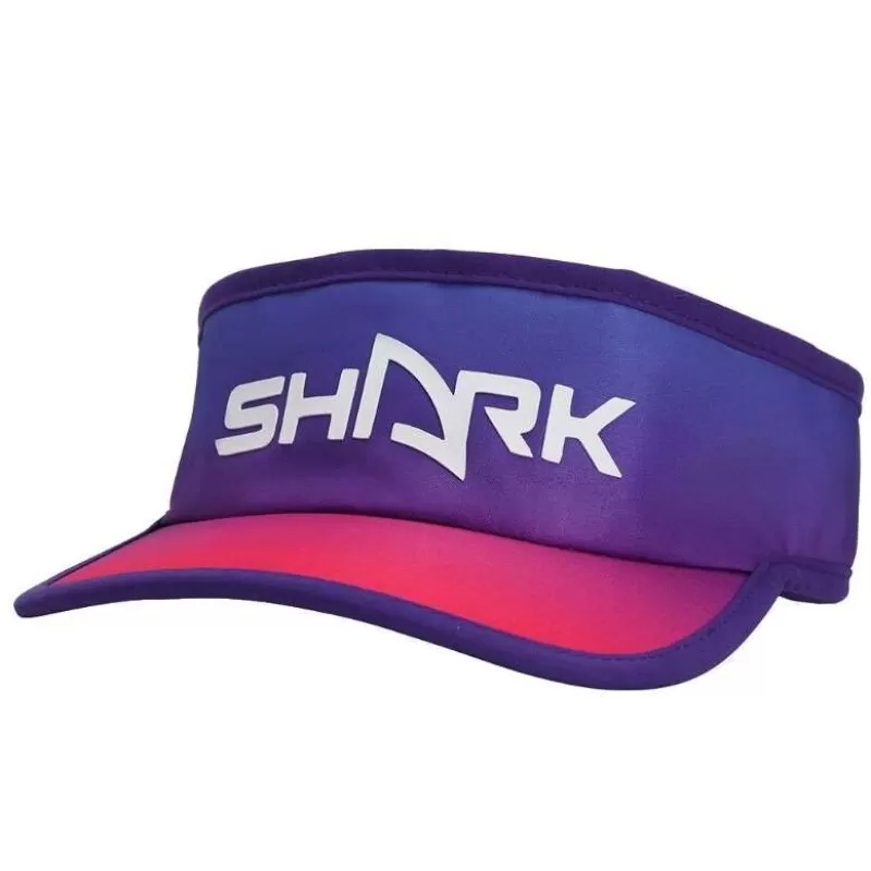 VISEIRA SHARK SUNSET VELCRO - Azul/pink